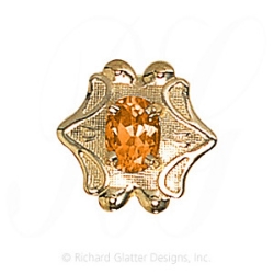 GS499 CIT - 14 Karat Gold Citrine Slide 